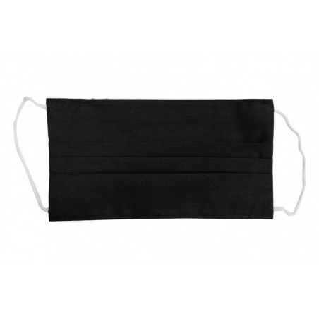 Package of 5 Black Reusable Masks with Folds 100% Cotton 2 Layers Unisex Washable 5 Filters PPS 330 Microns, Nouveaux produits k