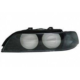Headlight Lens Left Side Smoke Grey suitable for BMW 5 Series E39 (1995-2000), Nouveaux produits kitt