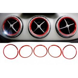 Ring Frame Ventilation Red suitable for Mercedes A Class W176 B Class W246 CLA Class C117 GLA Class X156, Nouveaux produits kitt
