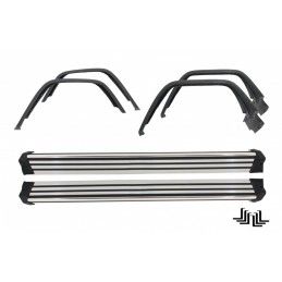 Running Boards Side Steps with Fender Flares Wheel Arches suitable for Mercedes G-Class W463 (1989-2013) G65 Design, Nouveaux pr