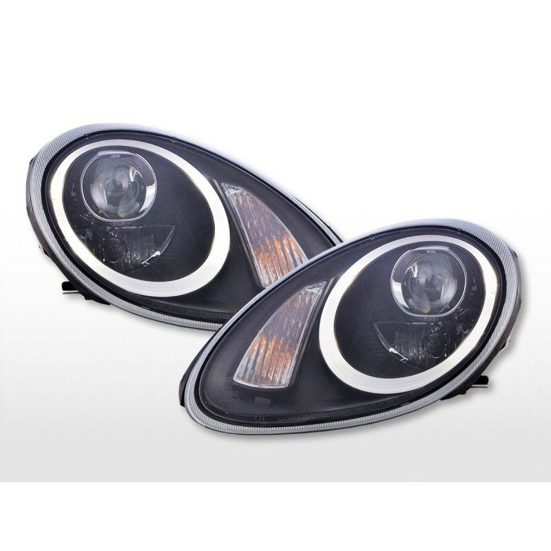 Phare Daylight LED DRL look Porsche Boxster (987) 04-08 noir, Boxster / Cayman