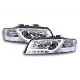 Phare Daylight à LED DRL look Audi A4 type 8E 01-04 chromé pour conduite à droite, A4 B6 00-05