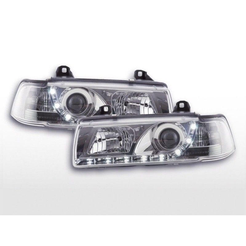 Phares Daylight Feux de jour à LED BMW Série 3 E36 berline 92-98 chrome, Serie 3 E46 Berline/Touring