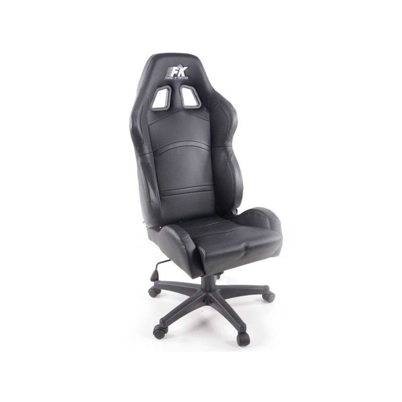 FK siège de sport chaise de bureau pivotante Cyberstar en cuir synthétique noir chaise de bureau pivotante, Sièges de bureau