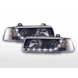 Phare Daylight LED DRL look BMW Série 3 Limo type E36 92-98 noir, Serie 3 E36 Berline/Compact