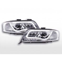 Phare Daylight à LED DRL look Audi A6 type 4B 01-04 chromé pour conduite à droite, A6 4B C5 97-04