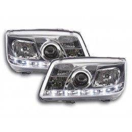 Phare Daylight LED DRL look VW Bora type 1J 99-04 chrome, Bora