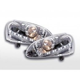 Phare Daylight LED feux de jour VW Golf 5 type 1K 03-08 chrome, Golf 5