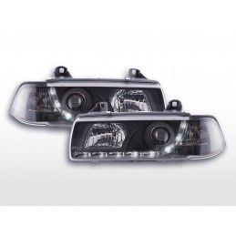 Phare Daylight LED Feux de jour à LED BMW Série 3 E36 Coupé 92-99 noir, Serie 3 E36 Coupé/Cab