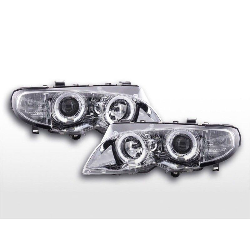 Phare avant BMW Série 3 E46 Limo / Touring 02-05 chrome, Serie 3 E46 Berline/Touring