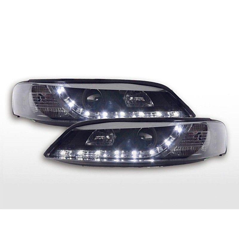 Phare Daylight LED DRL look Opel Vectra B 96-99 noir, Vectra B