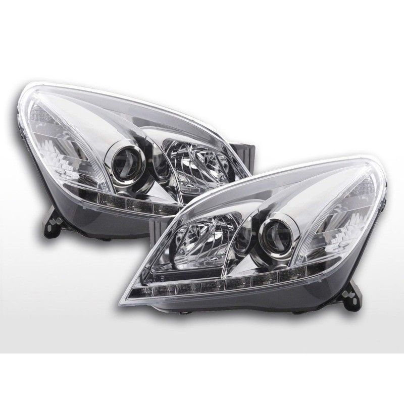 Phare Daylight LED feux de jour Opel Astra H 2004-2009 chrome, Astra H