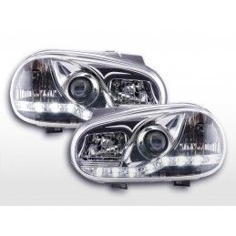 Phares Daylight LED Feux de jour LED VW Golf 4 97-03 chrome, Golf 4