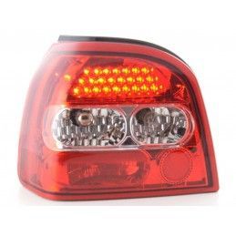 Kit feux arrières LED VW Golf 3 type 1HXO 92-97 clair / rouge, Golf 3