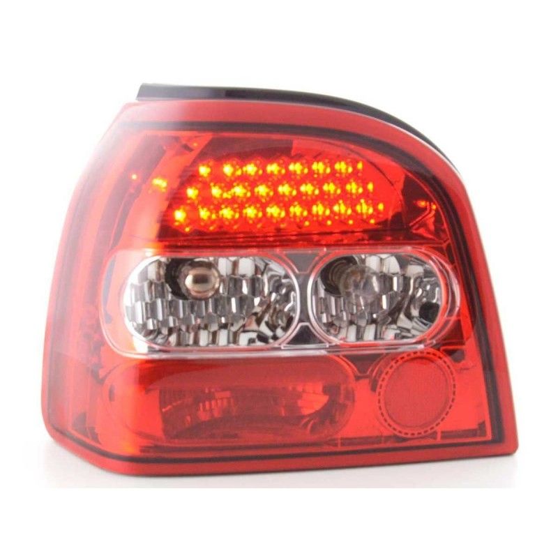 Kit feux arrières LED VW Golf 3 type 1HXO 92-97 clair / rouge, Golf 3