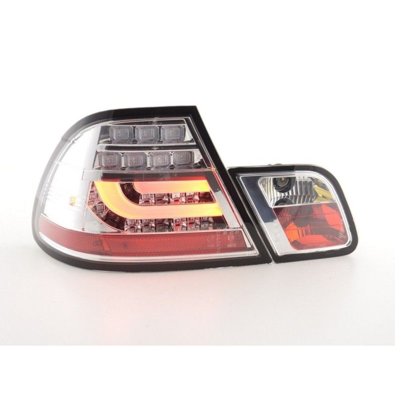 Kit feux arrière LED BMW Série 3 E46 Coupé 99-03 chrome, Serie 3 E46 Coupé/Cab