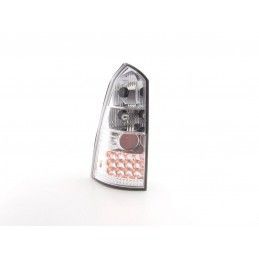 Set feux arrières LED Ford Focus Tournament DNW 98-04 chrome pour conduite à droite, Focus I 98-05