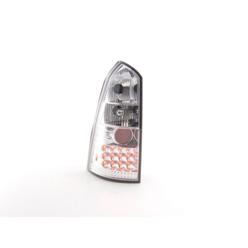 Set feux arrières LED Ford Focus Tournament DNW 98-04 chrome pour conduite à droite, Focus I 98-05