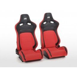 Sièges sport FK Sièges demi-coque auto Cologne cuir artificiel / tissu noir / rouge, Nouveaux produits fk