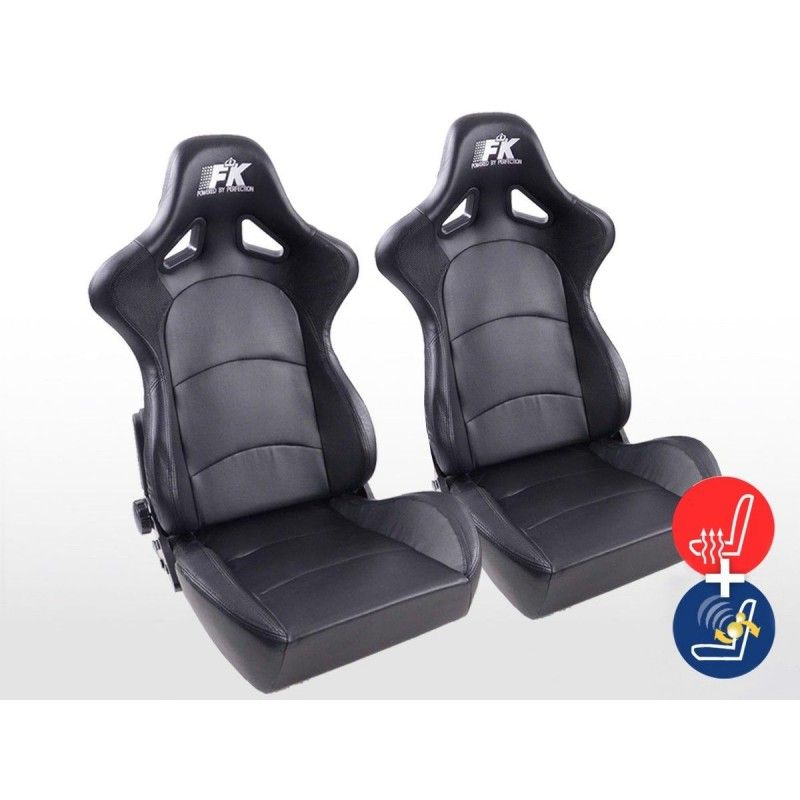 Sièges sport FK Sièges demi-coque pour voiture Set Control avec chauffage et massage des sièges, Nouveaux produits fk