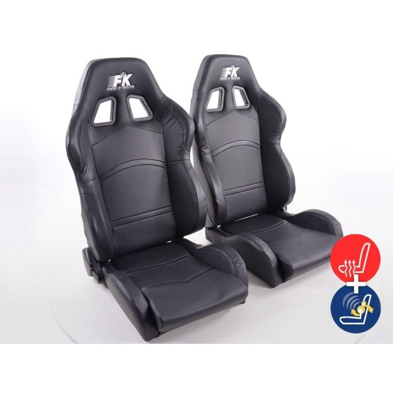 Sièges sport FK Sièges demi-coque auto Set Cyberstar avec siège chauffant et massage, Nouveaux produits fk