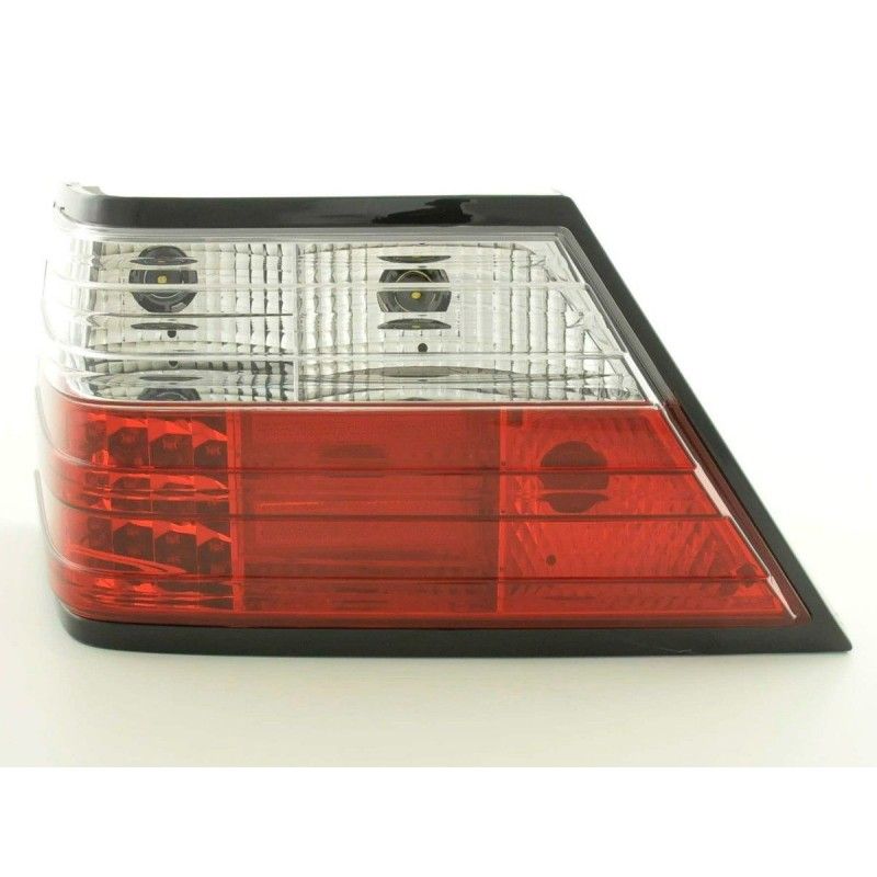 Kit feux arrières LED Mercedes Classe E berline W124 85-96 clair / rouge, Eclairage Mercedes