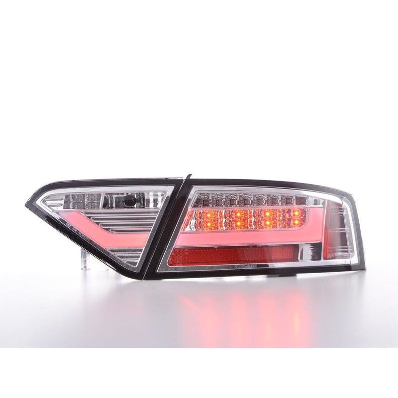 Feux arrières LED Lightbar Audi A5 8T Coupe / Sportback 07-11 chrome, A5 8T 07-16