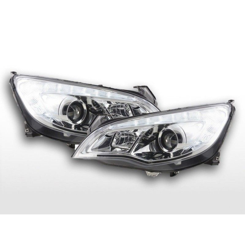 Phares avant Opel Astra J 5 portes 2009-2012 chrome avec moteur, Astra J