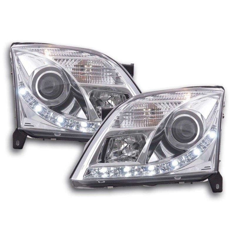 Phares Daylight LED Feux de jour LED Opel Vectra C 2002-2005 chrome, Vectra C