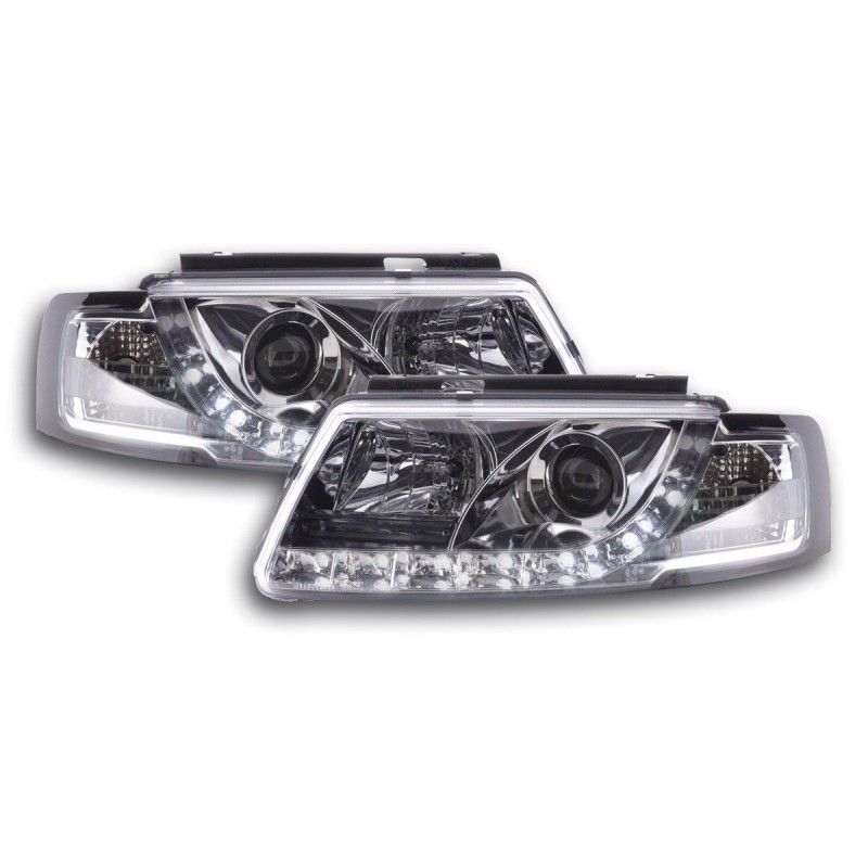 Phare Daylight LED DRL look VW Passat type 3B 97-00 chrome, Eclairage Volkswagen