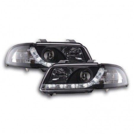 Phare Daylight LED Feux de jour LED Audi A4 B5 8D 99-01 noir, Eclairage Audi