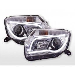 Phare Daylight LED DRL look Dacia Duster 10-13 chrome, Eclairage Dacia