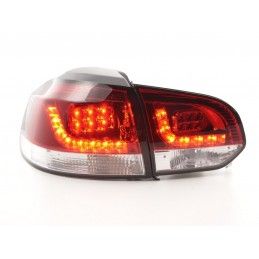 Kit feux arrières à LED VW Golf 6 type 1K 2008-2012 clair / rouge pour conduite à droite, Eclairage Volkswagen