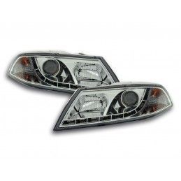 Phare Daylight LED DRL look Skoda Octavia type 1Z 04-08 chrome, Eclairage Skoda