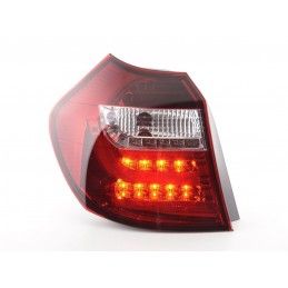Jeu de feux arrière à LED BMW Série 1 E87 / E81 3/5 portes. 04-06 clair / rouge, Eclairage Bmw