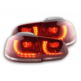Kit feux arrières LED VW Golf 6 type 1K 2008-2012 rouge / clair look GTI, Eclairage Volkswagen