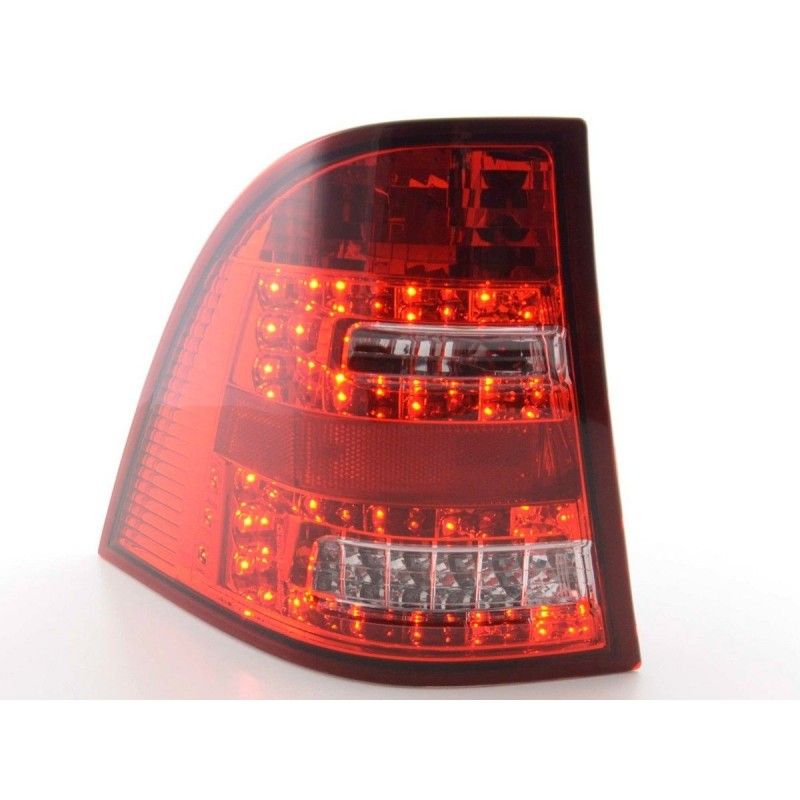 Kit feux arrière à LED Mercedes Classe M type W163 98-05 clair / rouge, Eclairage Mercedes