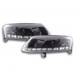 Phare Daylight LED feux de jour Audi A6 type 4F 04-08 noir, Eclairage Audi