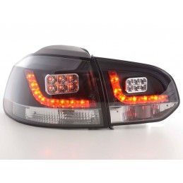 Kit feux arrières LED VW Golf 6 type 1K 2008-2012 noir, Eclairage Volkswagen