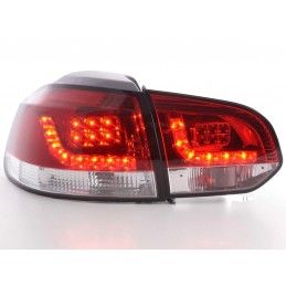 Kit feux arrières LED VW Golf 6 type 1K 2008-2012 clair / rouge, Eclairage Volkswagen