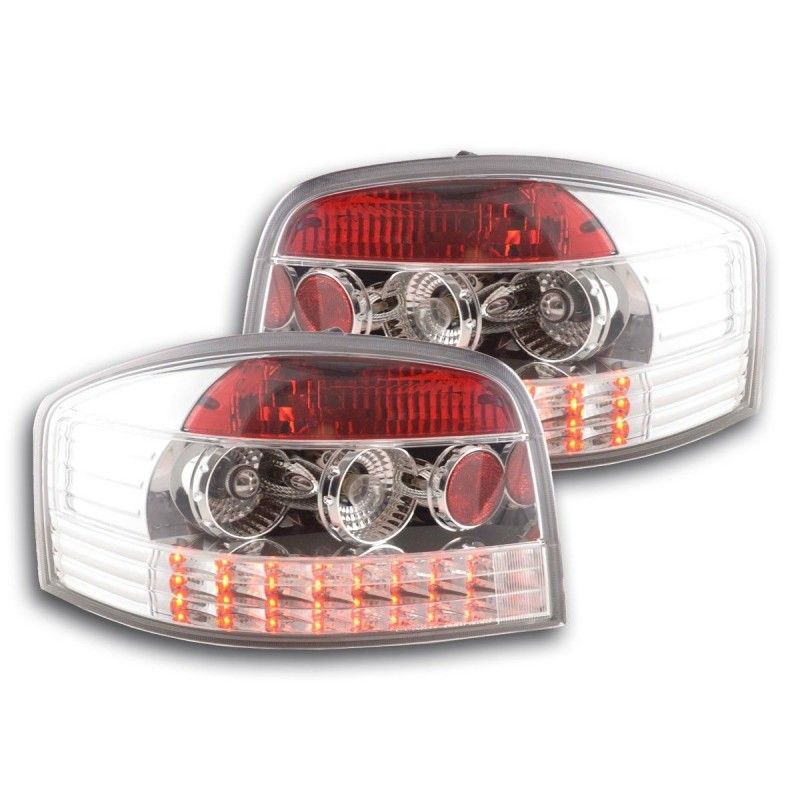 Kit feux arrières LED Audi A3 type 8P 03-05 chrome, Eclairage Audi