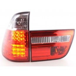 Kit feux arrière à LED BMW X5 type E53 98-02 clair / rouge, Eclairage Bmw