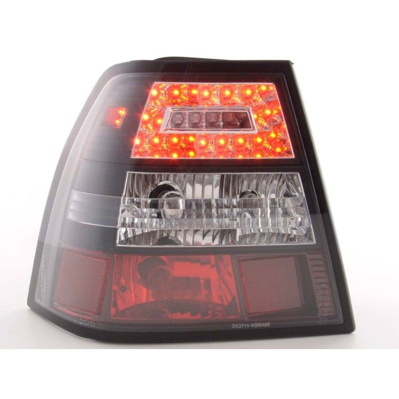 Jeu de feux arrière à LED VW Bora type 1J 98-03 clair / noir, Eclairage Volkswagen