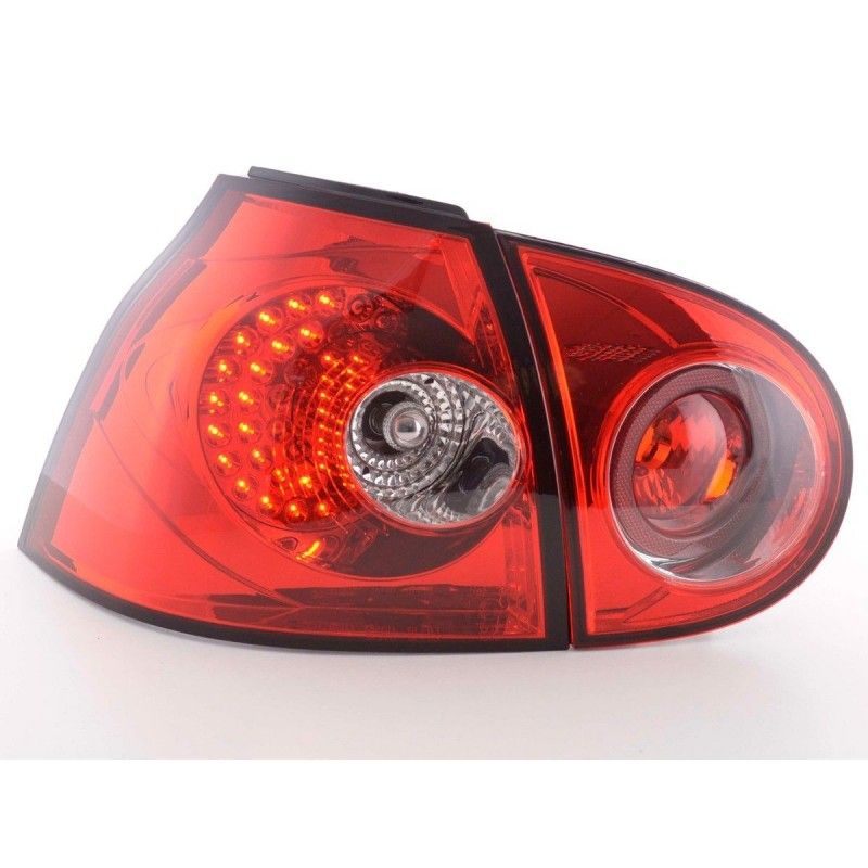 Kit feux arrières LED VW Golf 5 type 1K 2003-2008 rouge, Eclairage Volkswagen