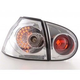 Kit feux arrières LED VW Golf 5 type 1K 2003-2008 chrome, Eclairage Volkswagen