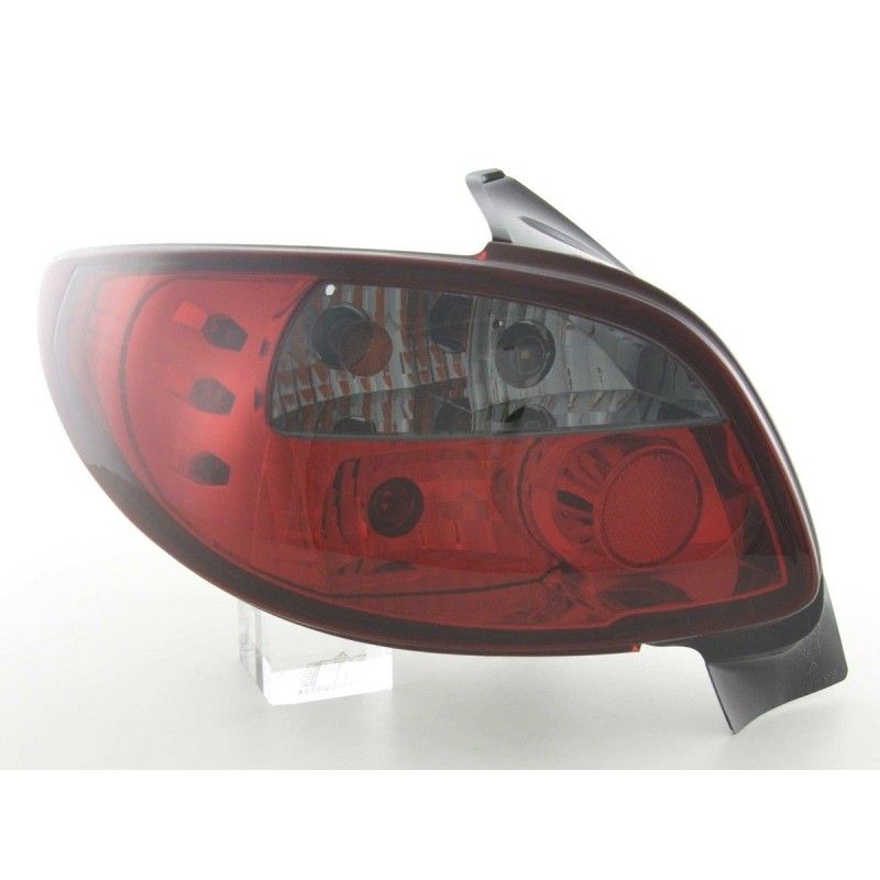 Kit feux arrières Peugeot 206 type 2 *** 98-05 noir / rouge, Eclairage Peugeot