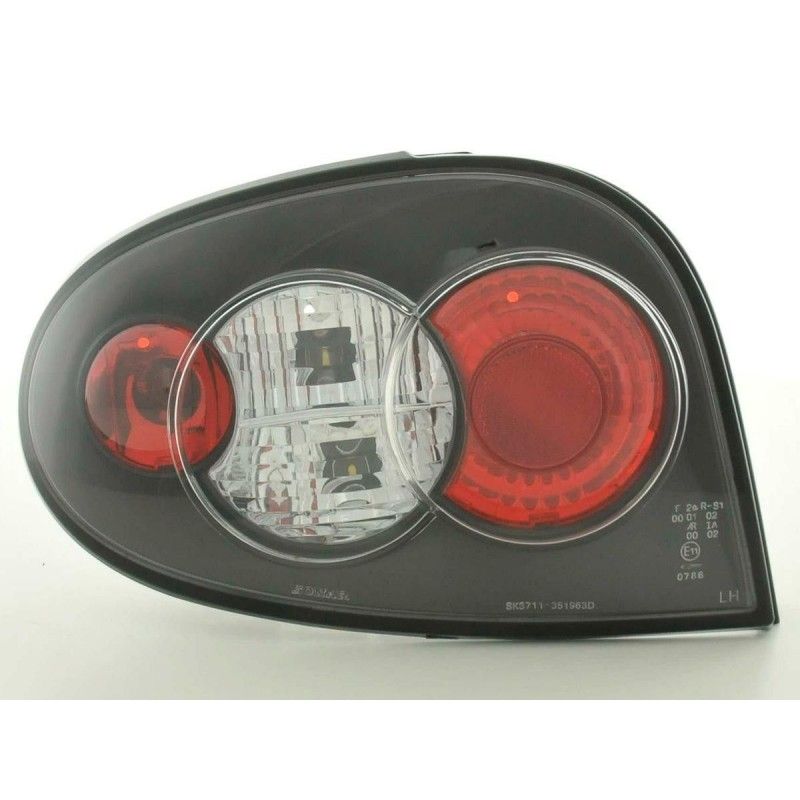 Jeu de feux arrière Renault Megane 3 portes. Type DABALAKAEA 99-02 noir, Eclairage Renault