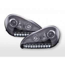 Phare Daylight LED DRL look Porsche Cayenne 03-07 noir, Nouveaux produits fk