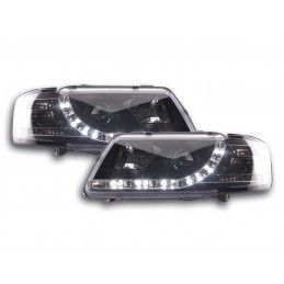 Phare Daylight LED DRL look Audi A3 type 8L 96-00 noir, Eclairage Audi
