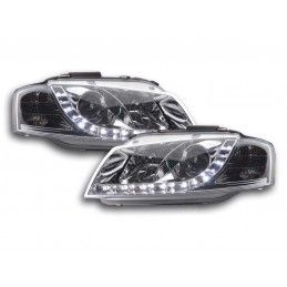 Phare Daylight LED DRL look Audi A3 type 8P 03-07 chrome, Eclairage Audi